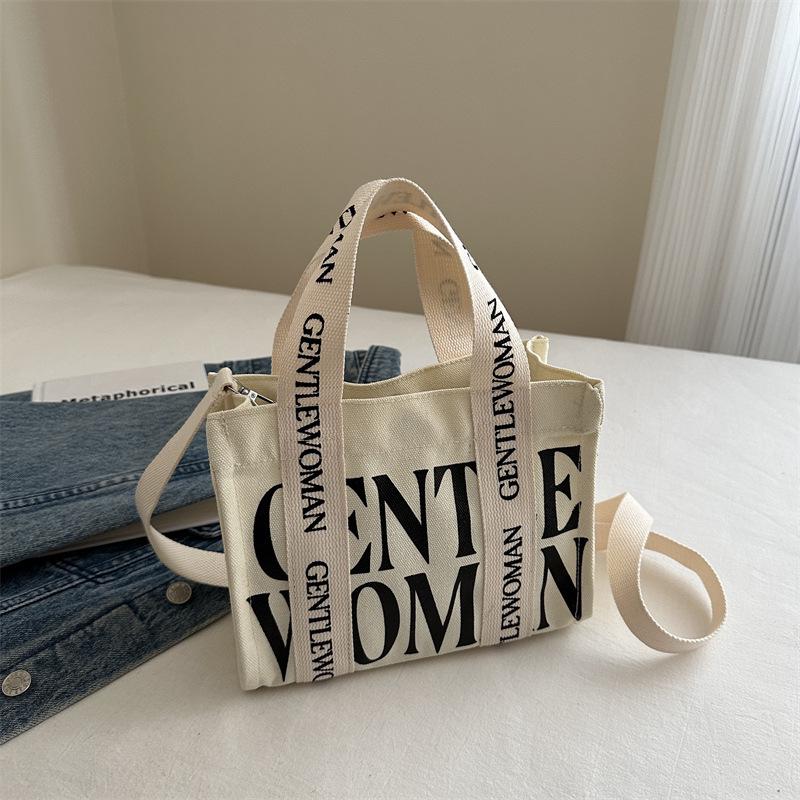 2026 Women's Large Canvas Tote Bag - Versatile, Spacious Shoulder Handbag for School and Commuting