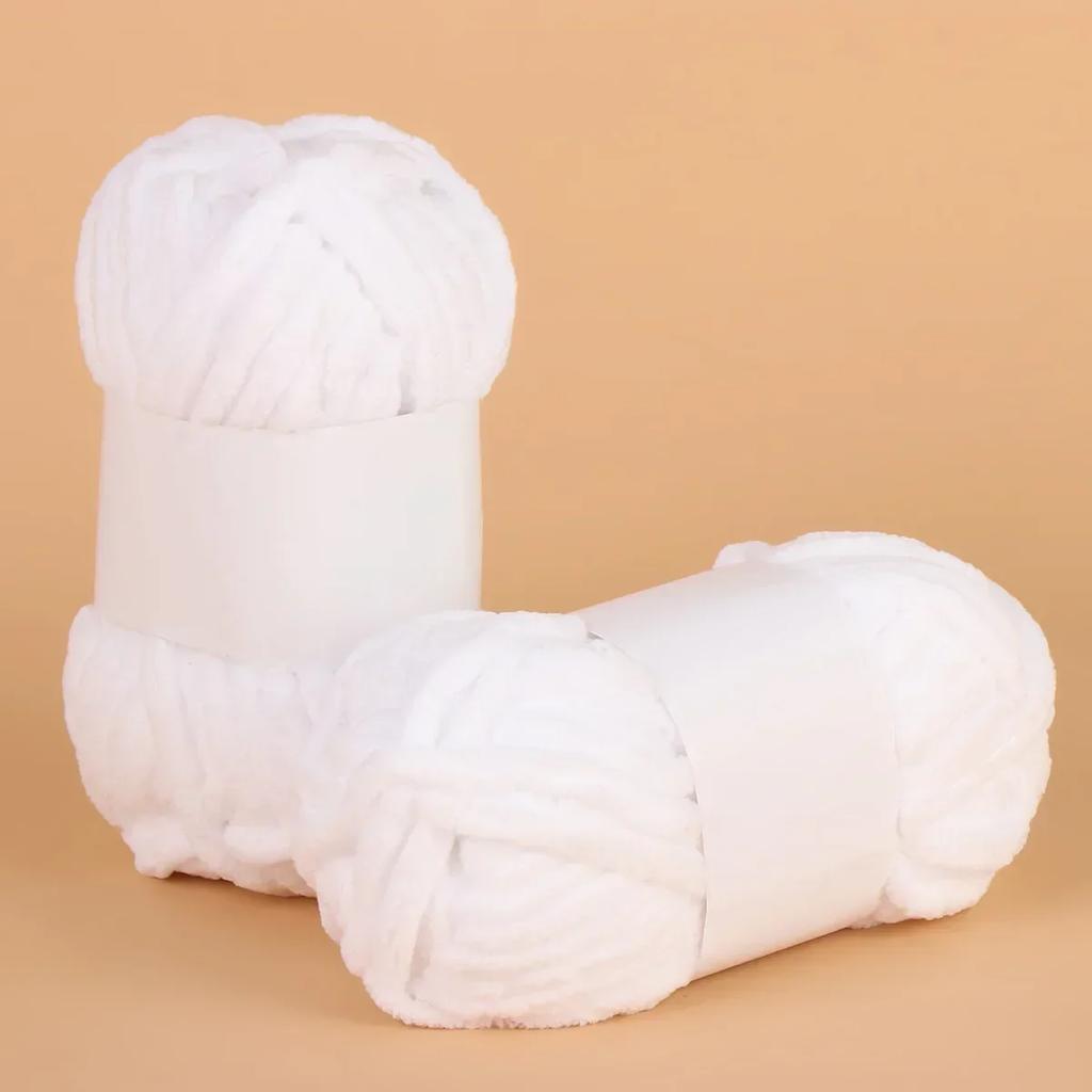 50g Thick Velvet Yarn DIY Hand-knitted Scarf Thread Knitting Coarse Stick Line Chenille Yarn Knit Crochet  Knitting Yarn Bulk