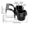 Automotive Phone Holder Organizers with Cup Holder High Load Capacity Car Window Mount Storage Rack Easy Installation