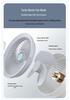 Rechargeable Desktop Fan with Voice Control, Timer, & Long Battery Life for Home Air Circulation