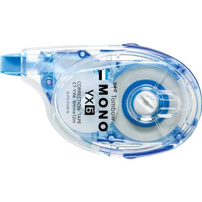 Tombow Mono YX Correction Tape Refill 6mm 12m Flat Body CT-YX6