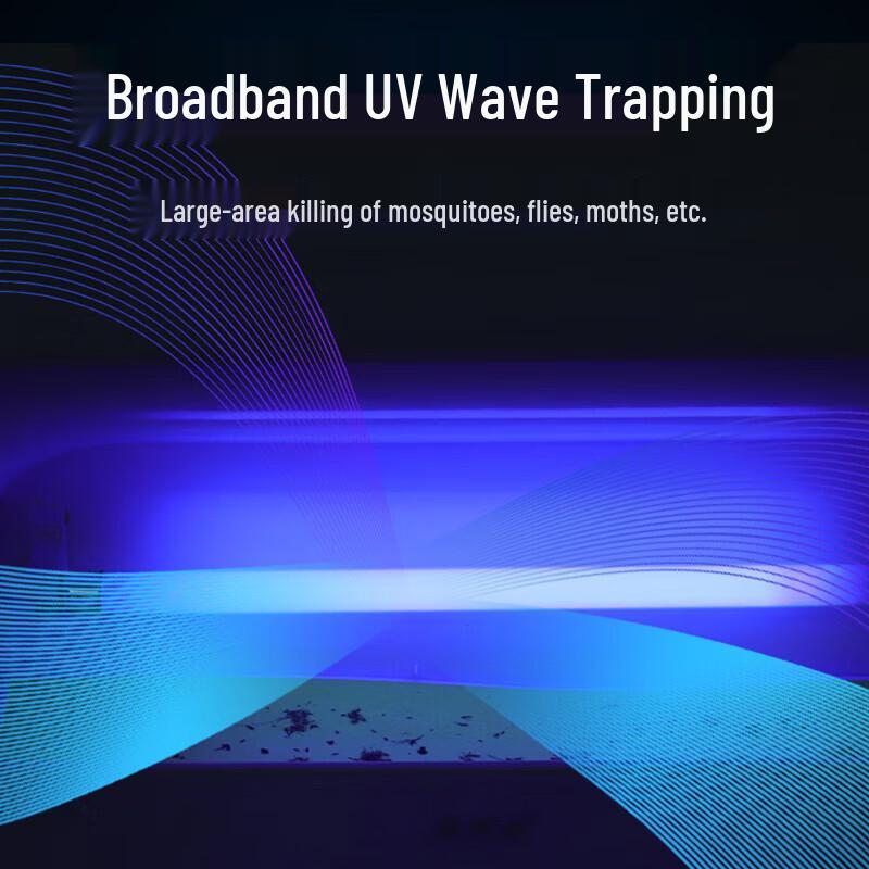 Simida 16W LED Dubbelrör Klistermyggfälla