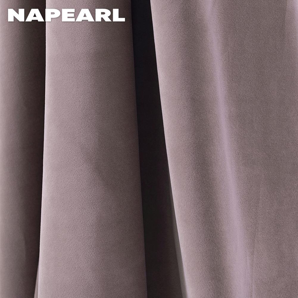 1PC NAPEARL 70-80% Blackout Multiple Solid Color Dyed Curtains For Living Room Bedroom Soft Curtain Home Decor