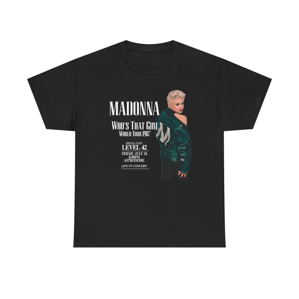 Madonna Heavy Cotton Tee, Classic Music, Music Fan Gift, Concert Tee