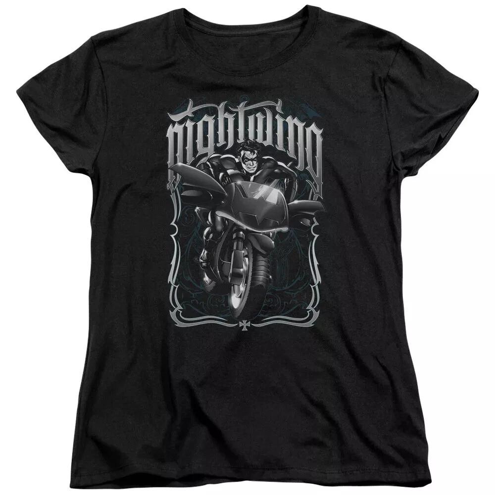 Batman  Nightwing Biker  Women s T-Shirt M