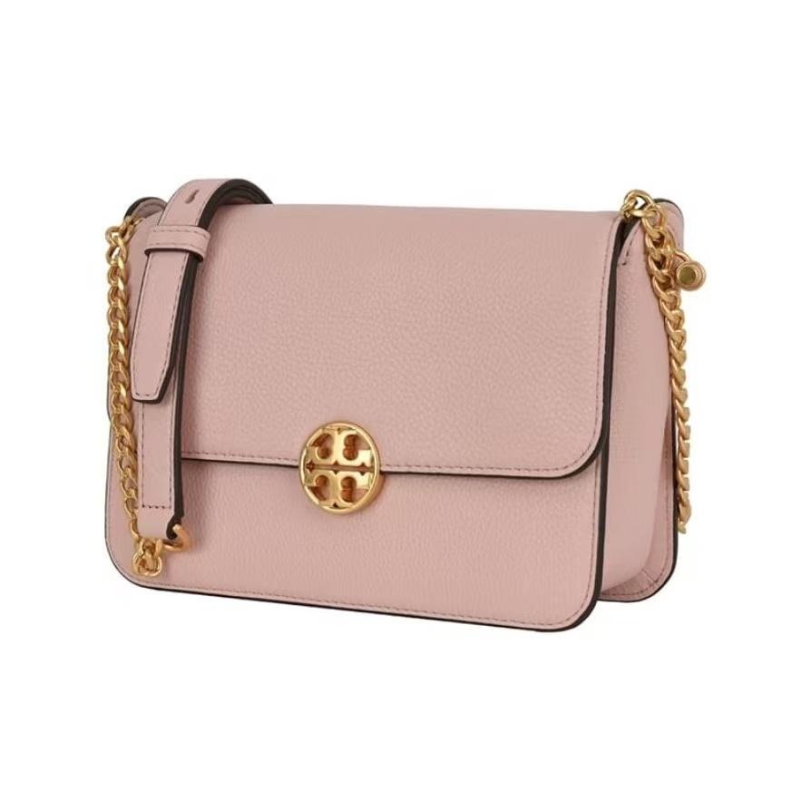 

Tory Burch Tb Chain Leather Shoulder Crossbody Bag Women Bags Light-Apricot 48731-652 Basic Set (Bag+Dust Bag)