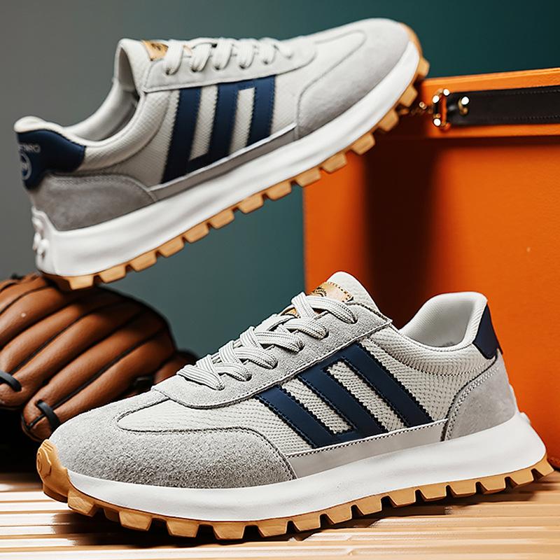 

Мужская обувь лето универсальные шлепанцы мех спортивные повседневные обувь Форреста Гампа кожа ретро платформа папа трендовая обувь мужская 50