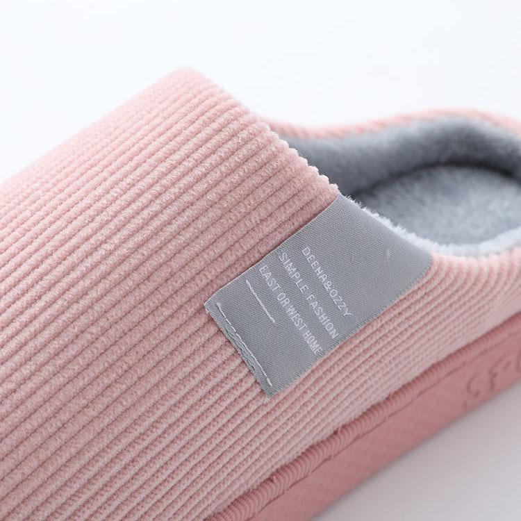 Женские осенние и зимние хлопковые тапочки — фото 7