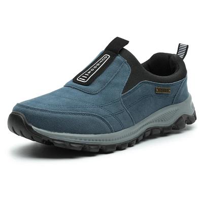 Outdoor Hiking Shoes Men Sneakers Slip On Casual Men Shoes Breathable Suede Leather Shoe Anti-skid Walking Shoes Footwear