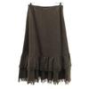 MAX MARA WEEK END LINE Virgin Wool Brand Knee Length Skirt 36 Brown Women Used
