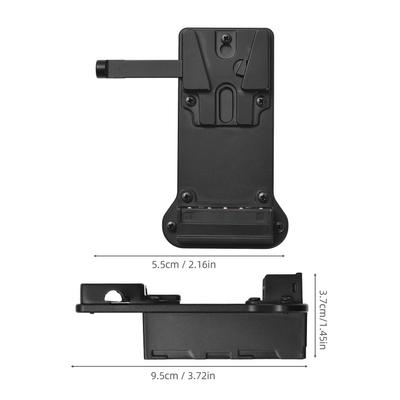 Andoer V-Mount-Akkuplatte zum NP-F-Dummy-Akku-Netzadapter Eingebauter Akku-Dekodierchip