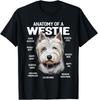 Anatomy Westie Dog T-shirt Snack Detector Wiggly Butt Golden Heart