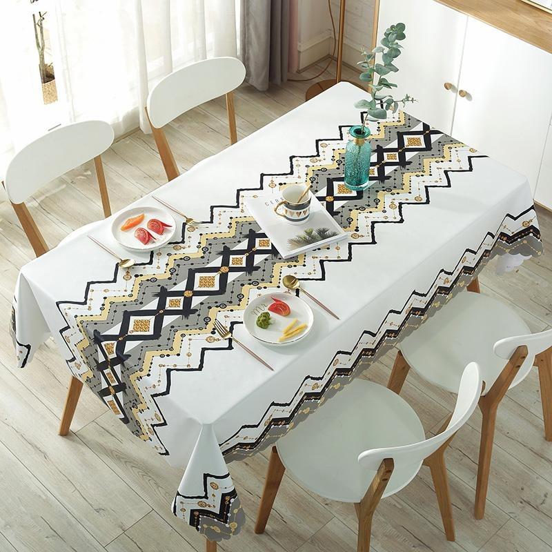 New Printe Rectangle Round Table Cloths Waterproof  Plastic PVC Oilproof Tablecloths Table Cover Home Decor Christmas Tablecloth