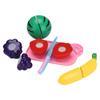 Kids Fruit Cutting Toys Plastic Kitchen Pretend Simulation Fruit Chopping Toy Set for Toddlers