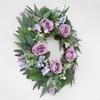 Artificial Purpler Rose Wreath Realistic Rose Flower Wreath with for Wedding Party Inside and Outside Decoration