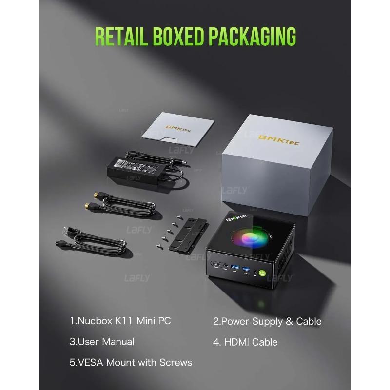 GMKtec K11 Mini PC AMD Ryzen 9 8945HS Gaming K8P  Windows 11Pro Radeon 780M DDR5 5600MHz 32GB 1TB SSD WIFI6 BT5.2 Gamer Computer