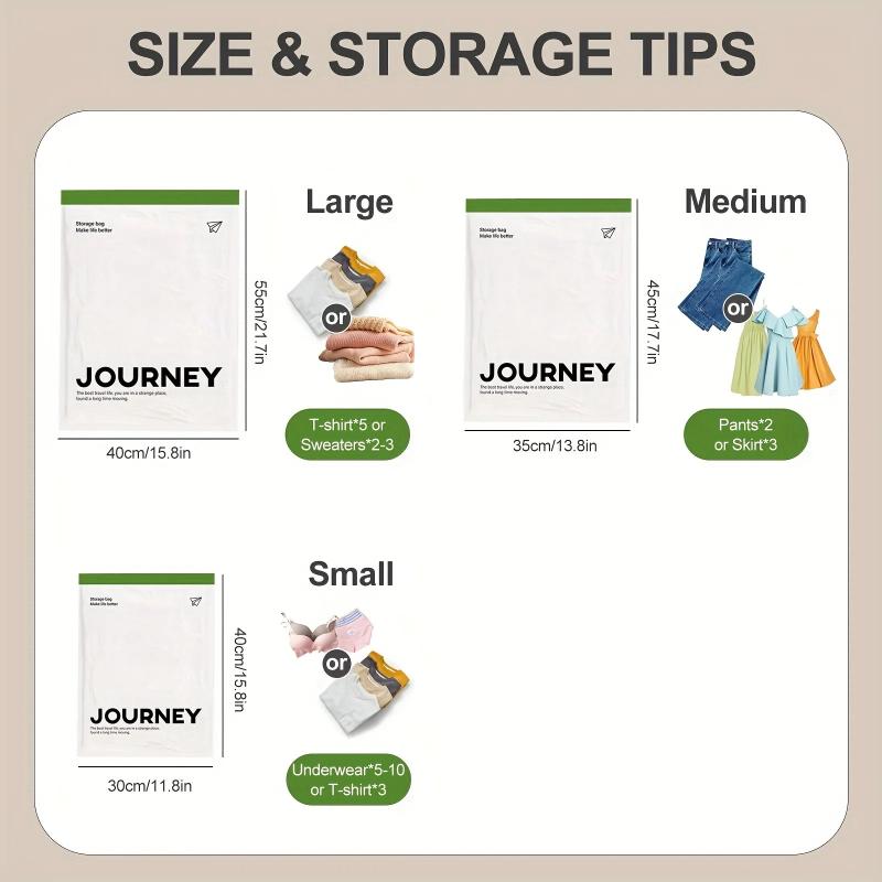 Hot Sale 2Pcs Vacuum Storage Bags, Hand-Rolled Travel Vacuum Storage Bags For Towels, Socks, Clothes, More , No Pump Needed
