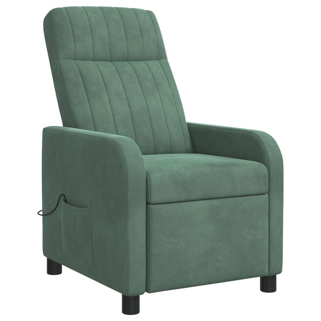 Massage Recliner Sea Green Velvet (V)