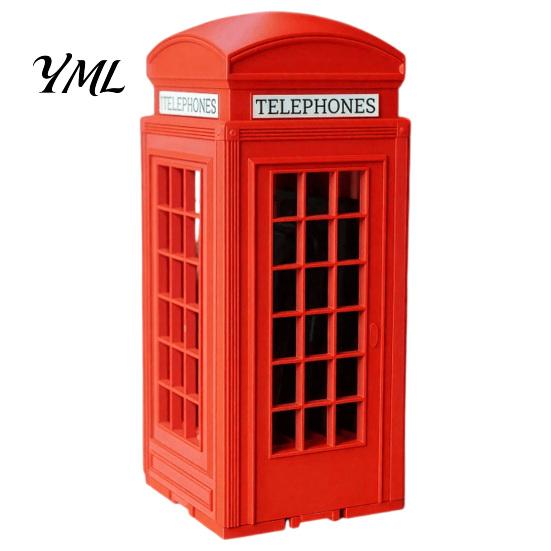 Cell Phone Organizer for Parties British Booth Stand, 3D Printed Holder, Novelty Mobile Storage Box Smartphone Lock?Up Family Gatherings Party