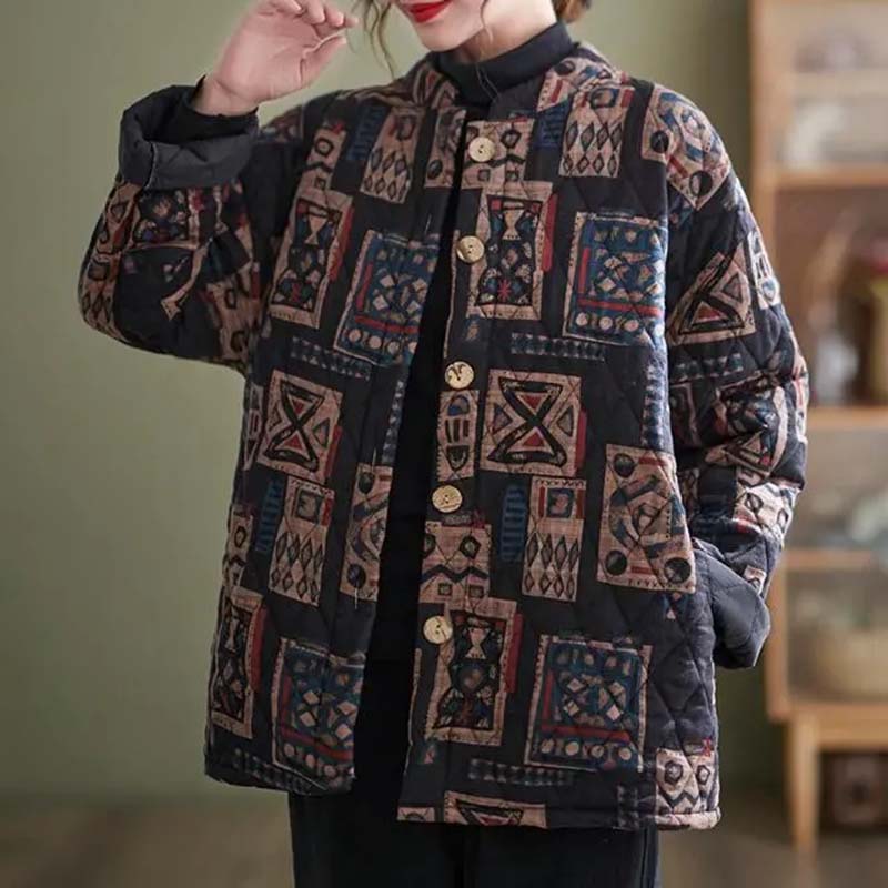 Coat for Women Cotton Winter Thickened Casual Loose Oversize Double Layer Windbreaker Jacket