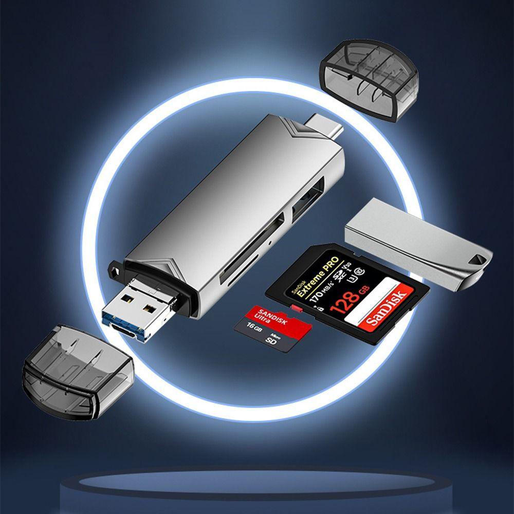 Type C Multi-function Card Reader USB Micro SD Card Reader Multi-card Writer Adapter  Mobile Phone