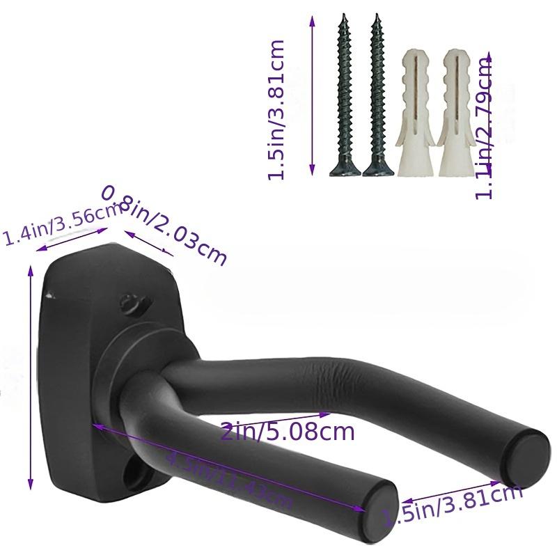 1pc Guitar Wall Mount Holder Stand Adjustable Guitar Hanger with Secure Clamp, Space-Saving Wall-Mounted Display for Home Music Room, Studio