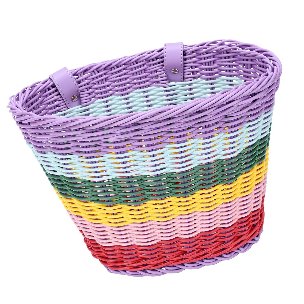 Large Size Bicycle Basket Vintage Style Front Bike Basket Lightweight Easy Install Weather Proof for Kids Bike Retro