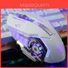 Mouse Mecânico Gamer com Fio Brilhante Definição de Macro Comer Frango Desktop USB 3200dpi