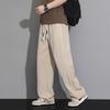Tencel linen pants men's summer thin breathable straight quick-drying ice silk pants loose wide-leg sports casual pants