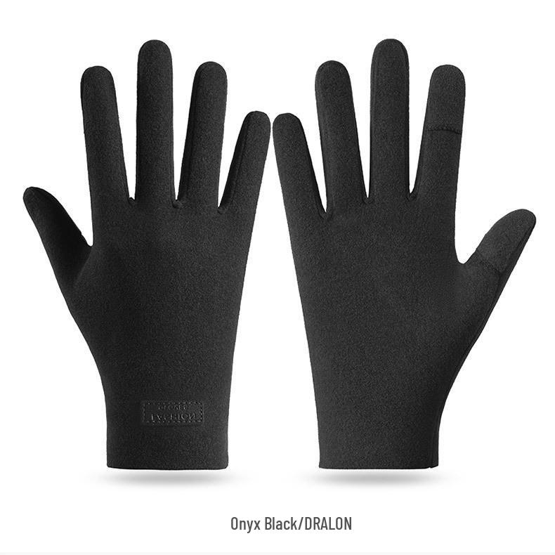 Damen Herbst/Winter Warme Samthandschuhe: Voll- und Halbfinger, Touchscreen-kompatibel für Outdoor und Autofahren.