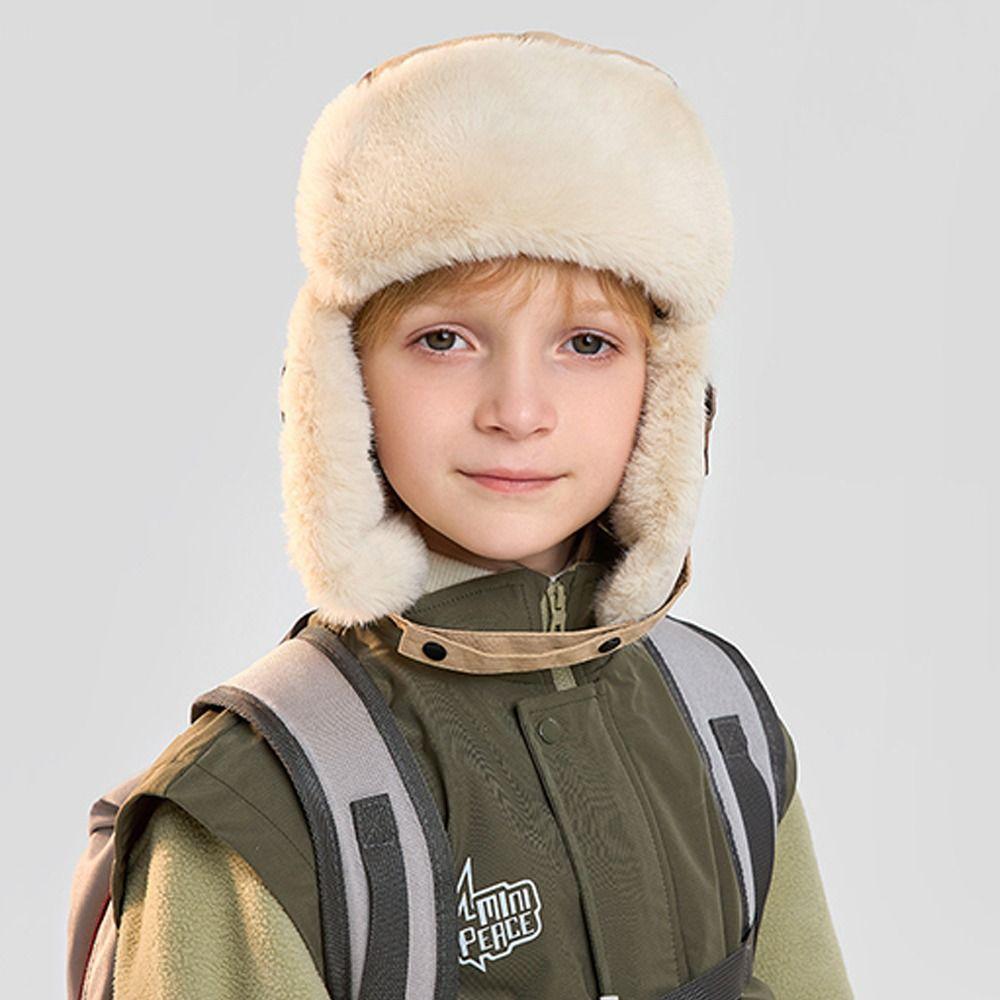 Winddichte Kinder-Wintermützen Warme Skimütze Modische Fliegermütze Kinder