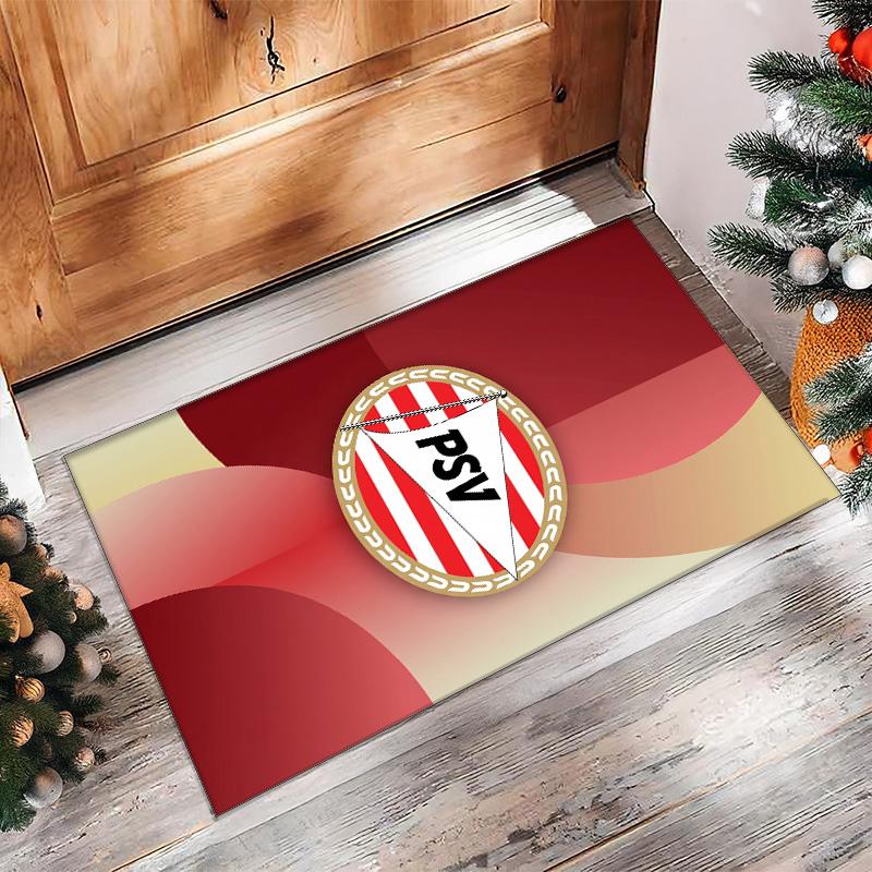 PSV Eindhoven FC Soccer Football Pattern Soft Area Rug Non Slip Indoor Floor Carpet Sports Decor Mat for Bedroom