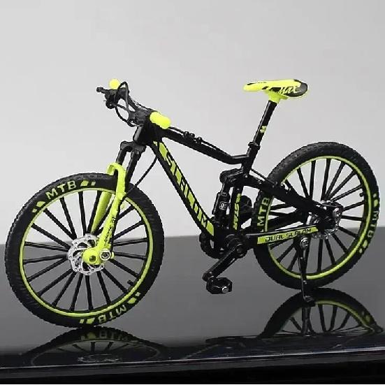 1:10 Mini Modelli di Mountain Bike in Lega Metallo Pressofuso Biciclette da Dita da Corsa Piegabili Ornamenti da Ciclismo Collezione Giocattoli per Bambini Adulti