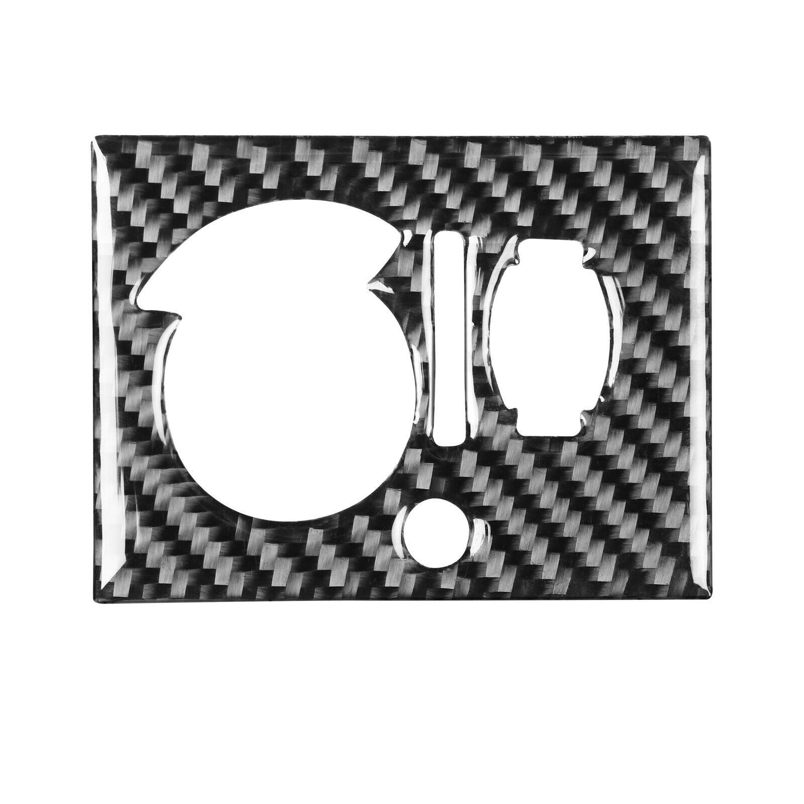 Carbon Fiber Headlight Switch Panel Cover Trim For Dodge Challenger 2008-2014