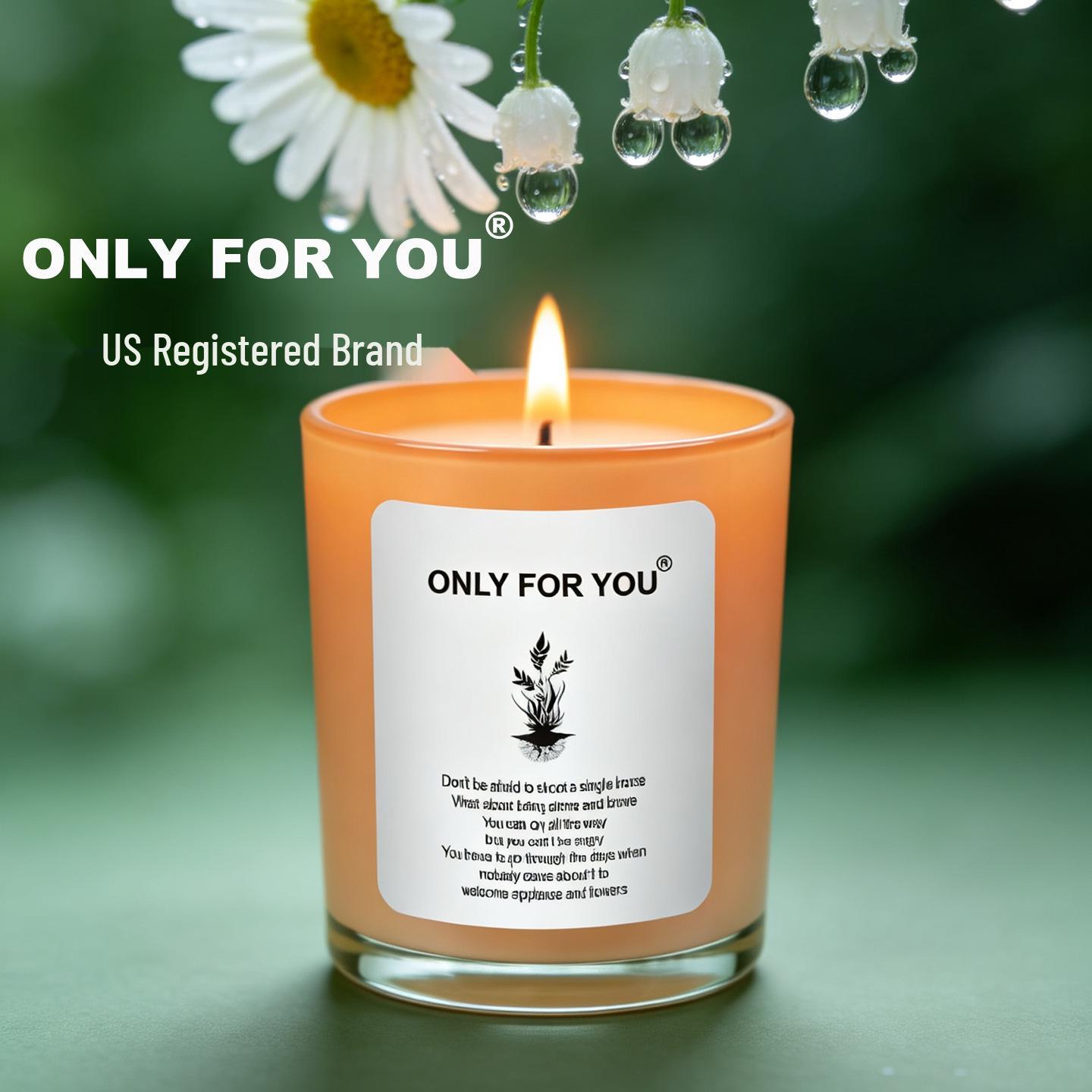 US Registered Scented Soy Candles: Essential Oil Gift for Bedroom Fragrance and Happiness Souvenir