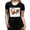 Cavalier King Charles Spaniel Looking Up TShirt for Women ONeck Streetwear T Shirts Womens Tees Short Summer Clothes Tops