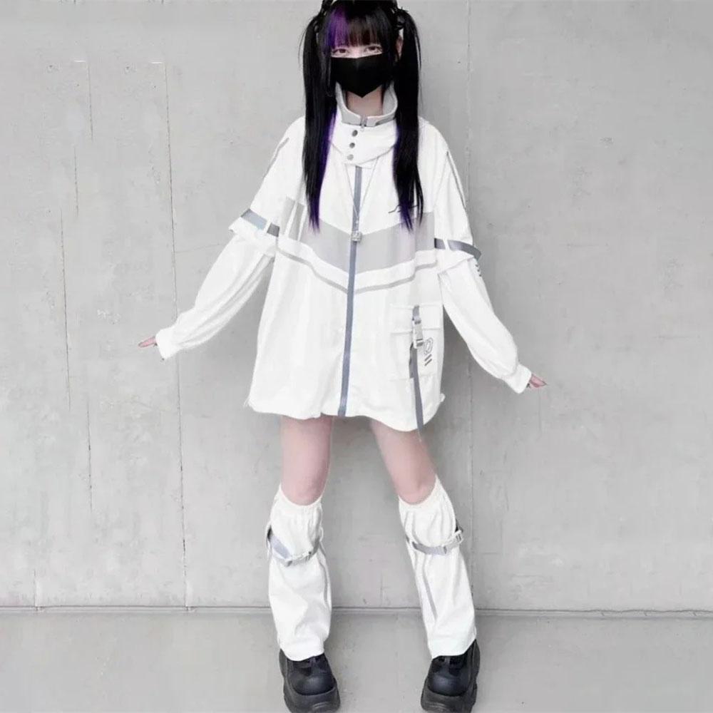 Vestes streetwear BF pour femmes, vêtements d'extérieur surdimensionnés à la mode décontractée vintage Y2k, manteaux à capuche de couleur contrastée