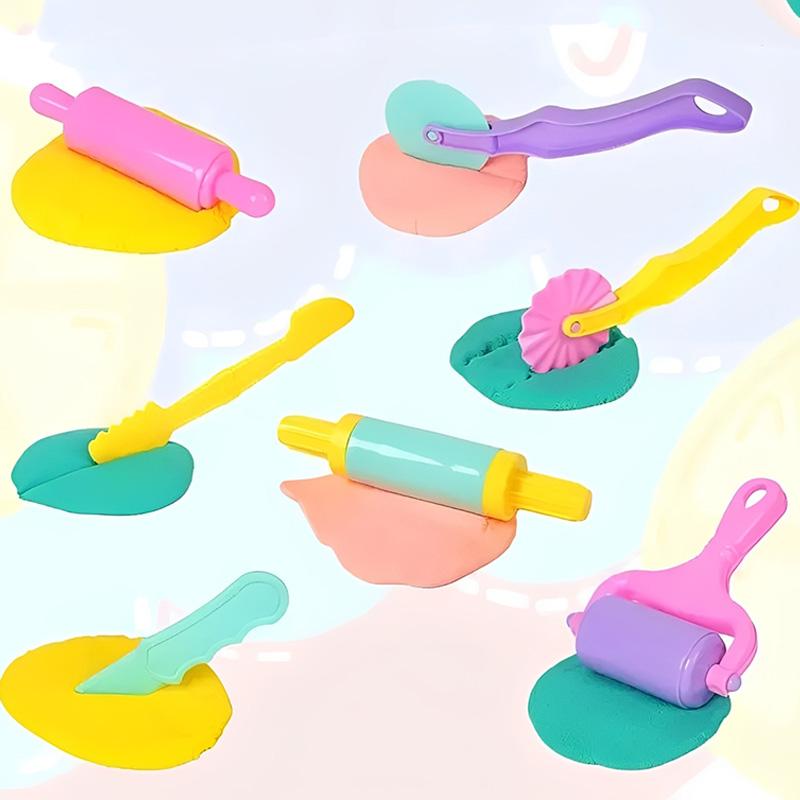 Play Dough Tools Set Kitchen Creations Clay Dough Accessories Cutters Rollers Molds Kids Diy Educational Toy For Toddlers Tmz