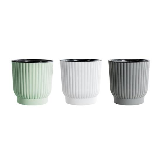Self Watering Pots for Indoor Plants Plastic Wicking Flower Pots Modern African Violet Planter with Reservoir And Wick Rope