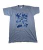 Vtg 80s New York T M Big Front Graphic Single Stitch Blue Cotton Polyester Unisex T-Shirt