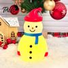 Cute Cartoon Snowman Light Christmas LED Night Light, Portable Desk Lamp with Hanging Ring for Holiday Tabletop Decor Party Decor, Warm Glow