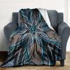 1pc Abstract Artwork Blanket, Lightweight Flannel Throw For Sofa, Bed, Travel, Camping, Livingroom, Office, Couch, Chair, And Bed,