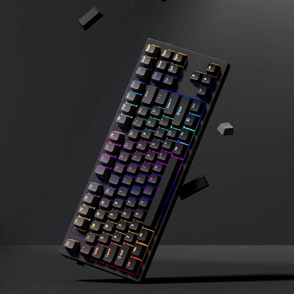 Xiaomi 2026 Ink Shadow RGB Backlit Top Print Keycaps 133 Keys OEM Profile Shine Through PBT Double Shot Keycaps for Mechanical Keyboard