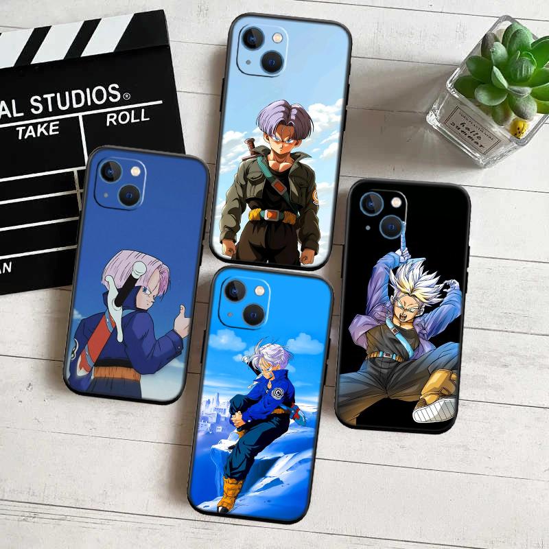 Dragon Ball Trunks New High-End Shell Phone Case for iPhone 16 15 14 13 12 Pro Max Plus Mini