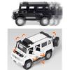 1/28 Scale Unimog U5000 Diecast Car Model Toy, Pull Back Toy Vehicle with Sound and Light for Kids Toddler Boys Girls Gift Collection