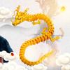 3D Printed Chinese Dragon Shenlong Crafts Ornamentstoy Joint Movable Dragon Model Home Office Decoration Decor La Pasqua Gifts