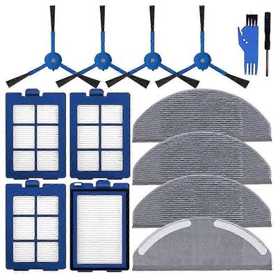 For RoboVac X8 Hybrid Robot Vacuum Cleaner HEPA Filters Side Brush Mop Cloth Replacement Parts