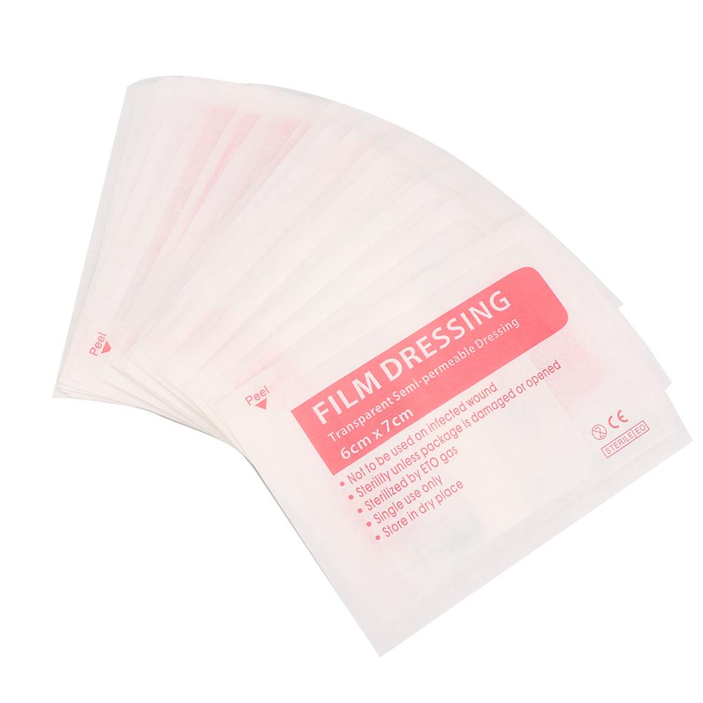 20pcs   box Adhesive Bandage Transparent Waterproof Wound  Plaster Wound Dressing6 x 7 cm   2.4 x 2.8 in