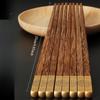 Household Rosewood Wooden Chopsticks Set Solid Wood Chopsticks Wooden Chopsticks Japanese Wooden Tableware Red