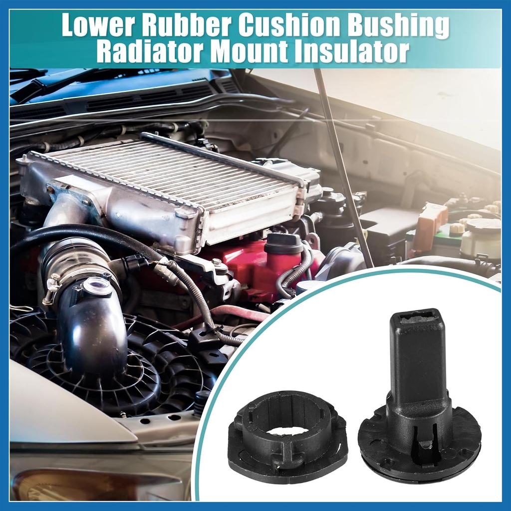 2 Set Upper Radiator Mount Bushing Bracket with Support Sleeve for BMW 228i 2014-2016 No.17117596922/17117596923 Item Replacement